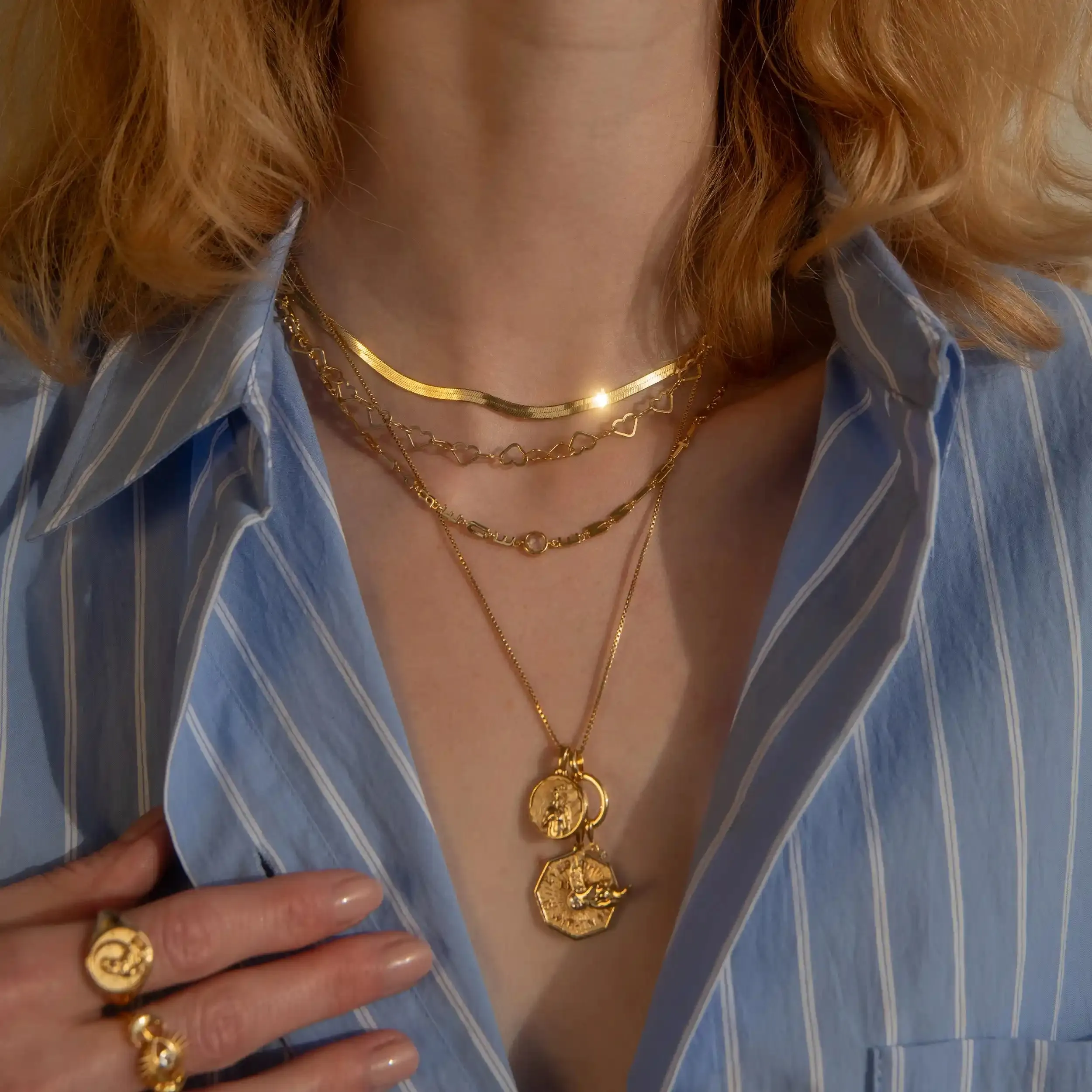 Eternity Heart Chain Necklace sold by Awe Inspired product image thumbnail 4