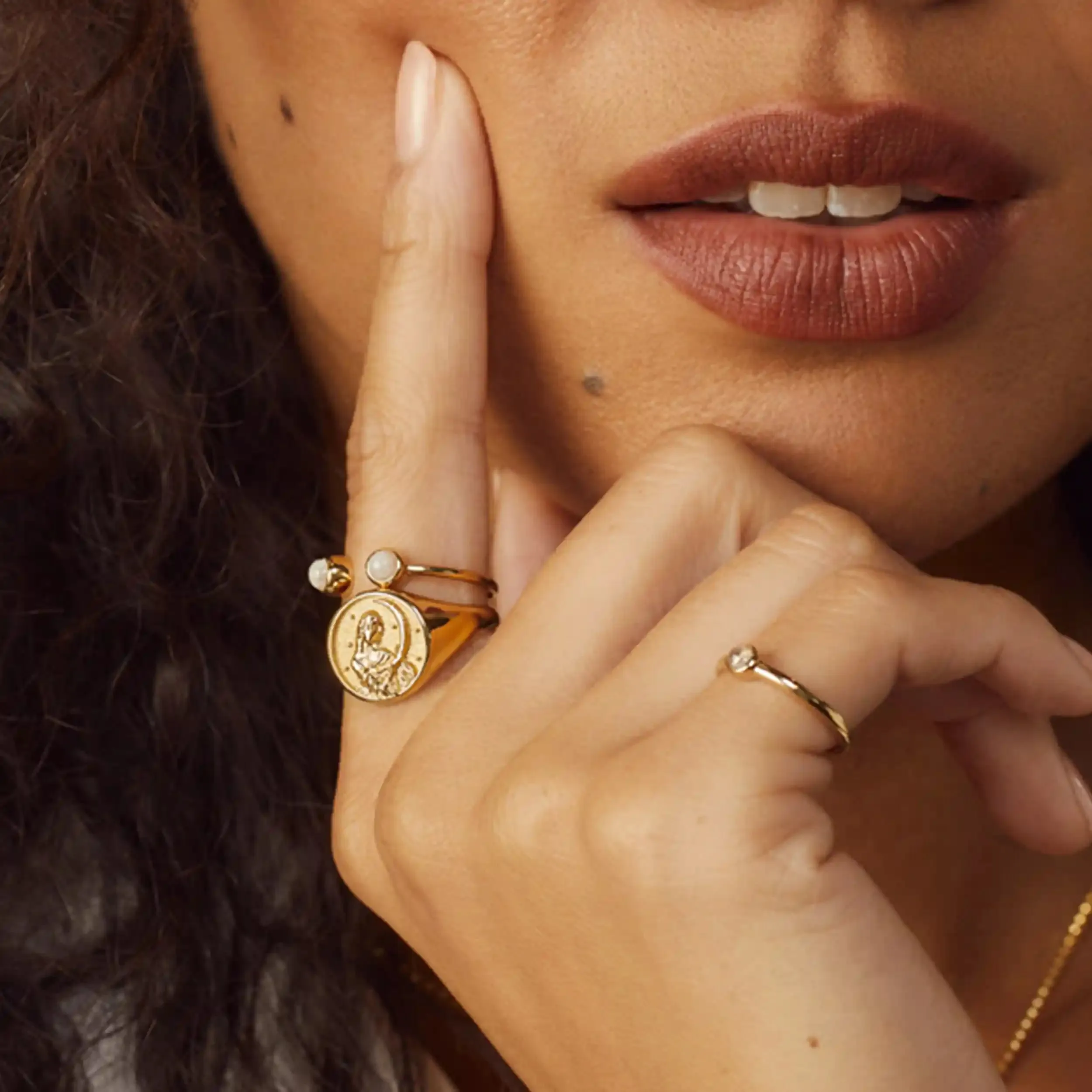 Selene Signet Ring sold by Awe Inspired product image thumbnail 3