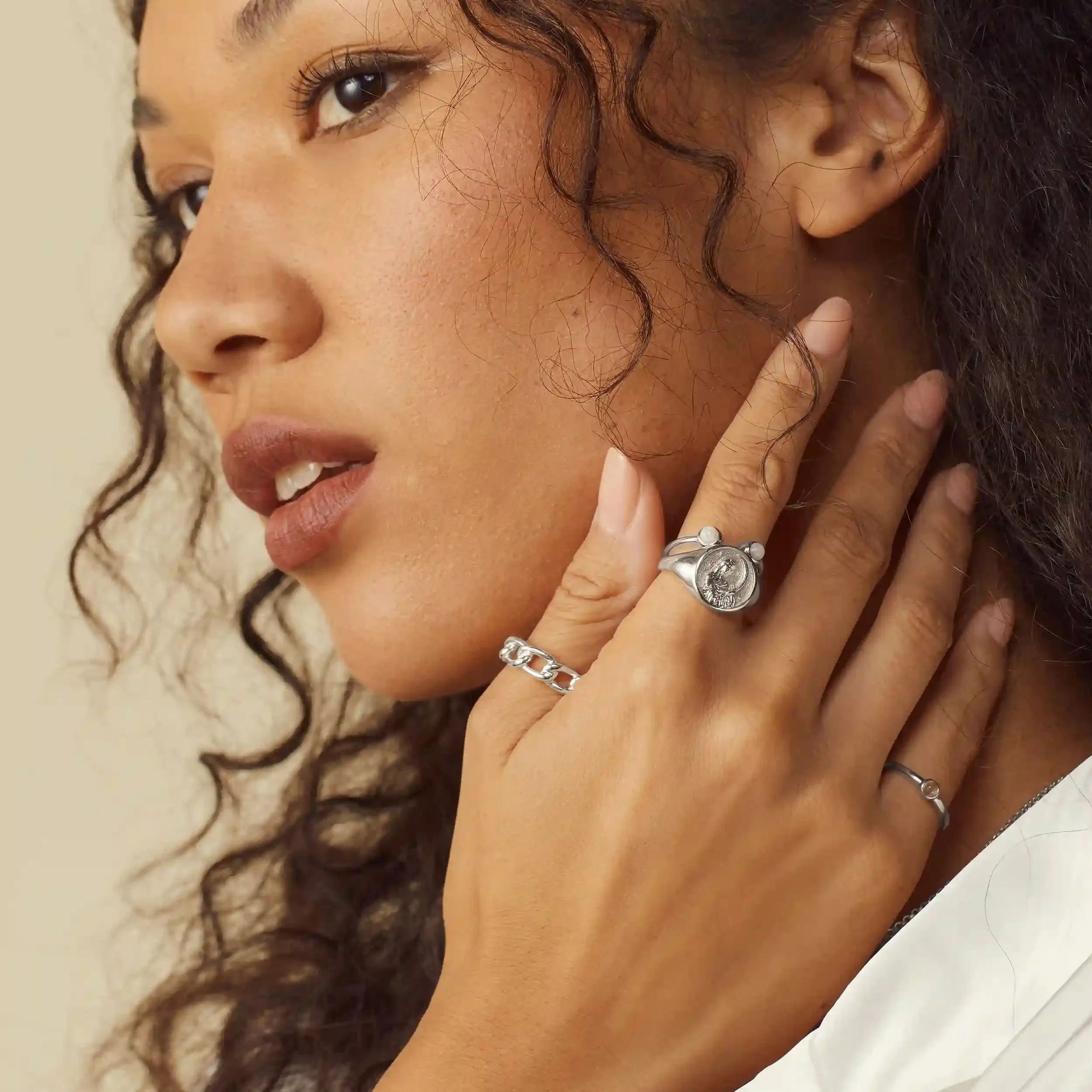 Selene Signet Ring sold by Awe Inspired product image thumbnail 4