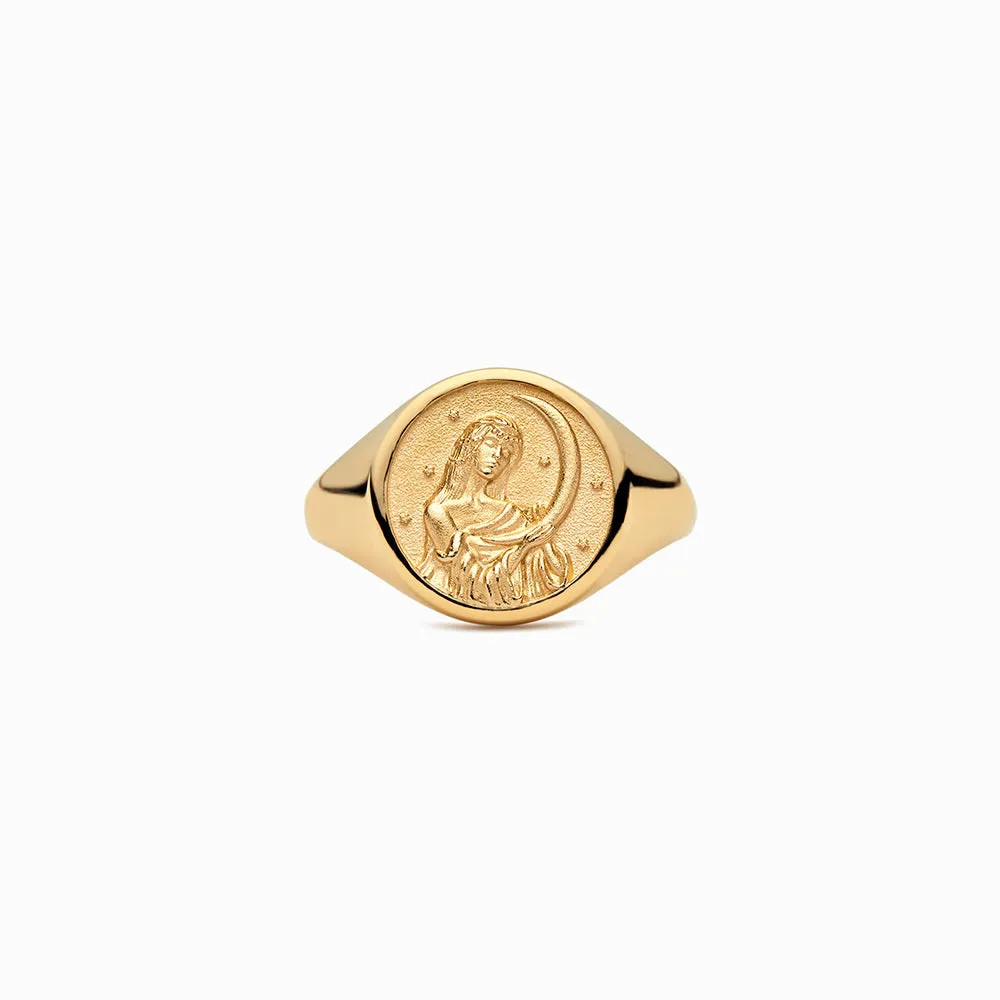 Selene Signet Ring sold by Awe Inspired