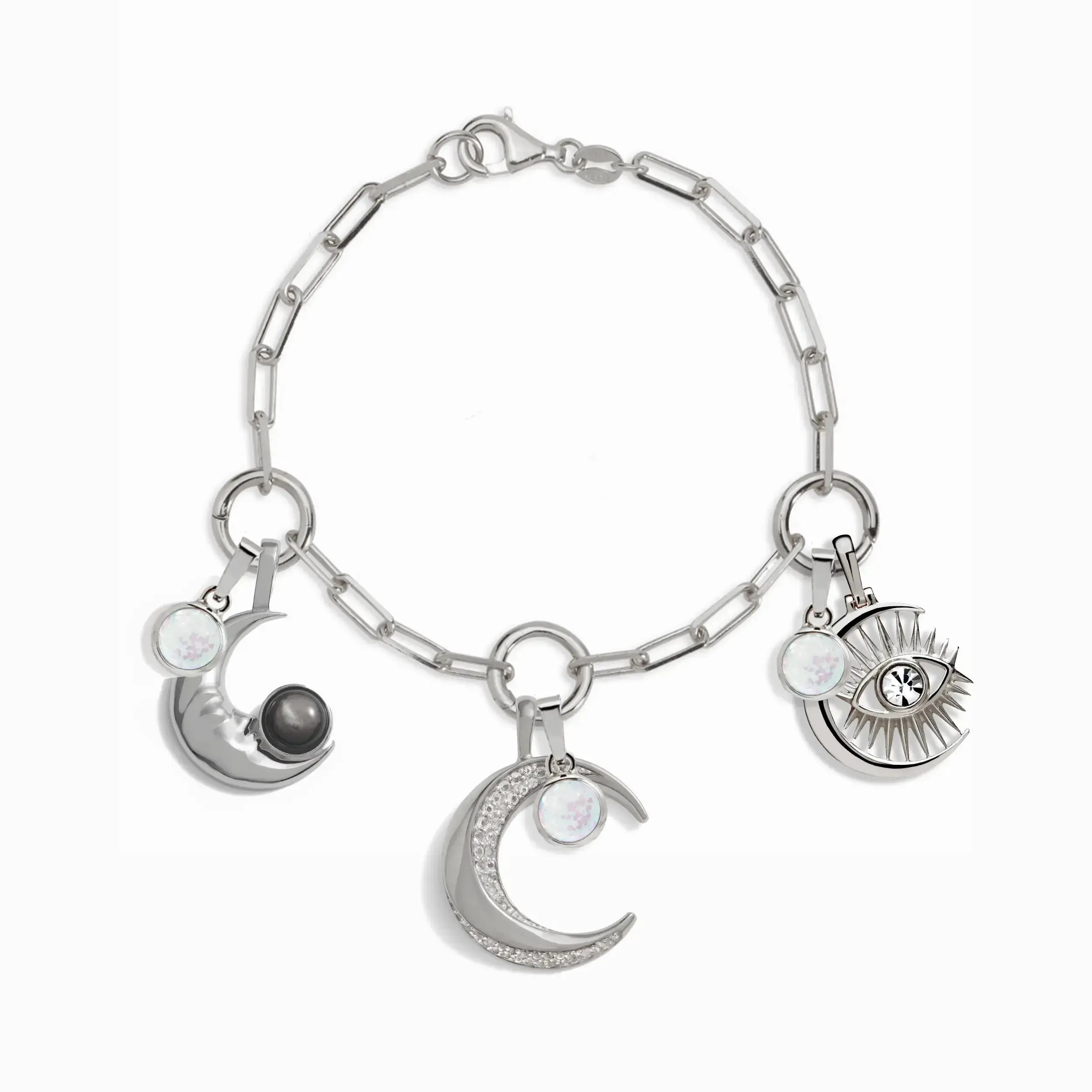 Triple Moon Charm Bracelet sold by Awe Inspired product image thumbnail 3