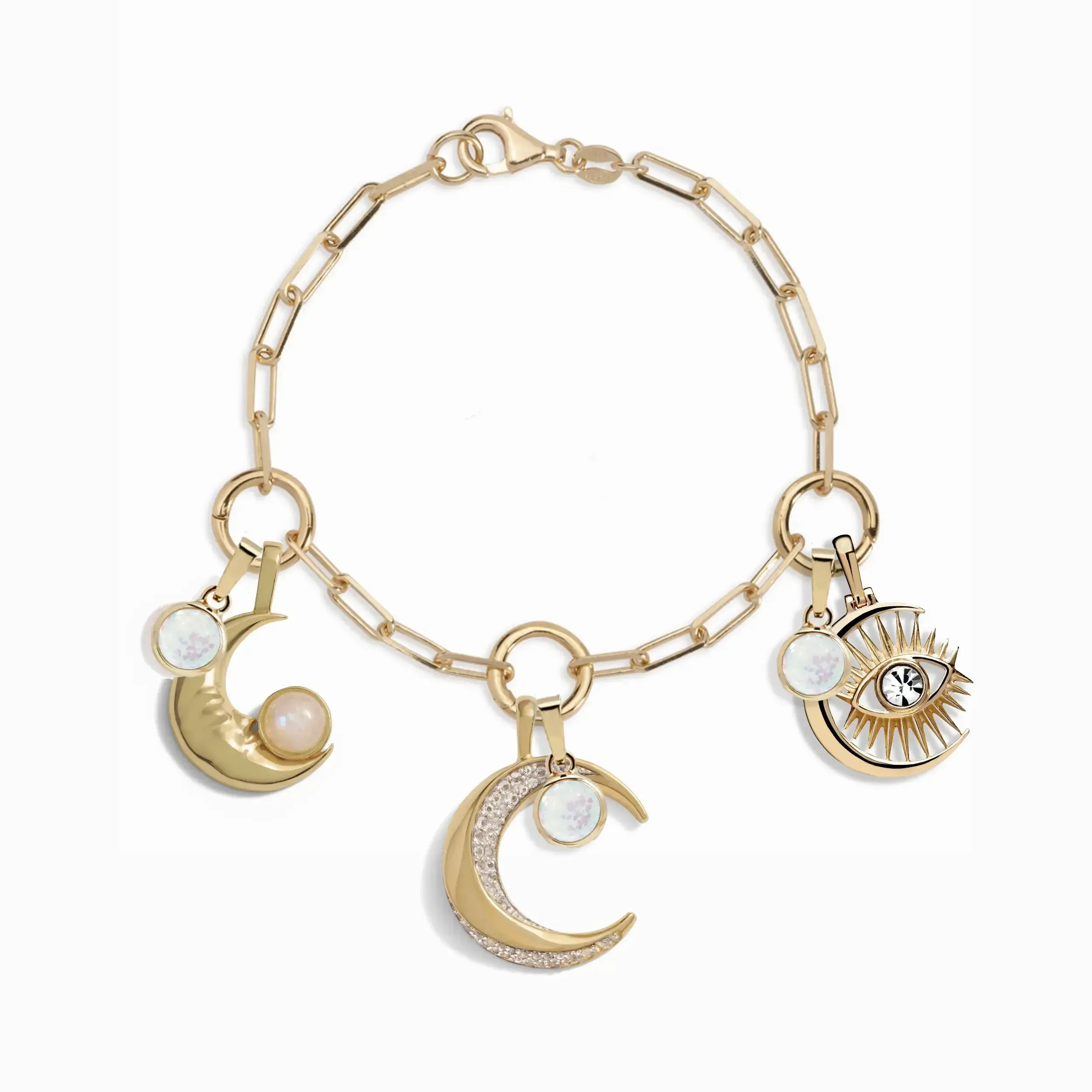 Triple Moon Charm Bracelet sold by Awe Inspired