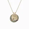 Gemstone Halo Necklace sold by Awe Inspired