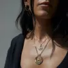 Gemstone Halo Necklace sold by Awe Inspired