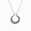 Gemstone Halo Necklace sold by Awe Inspired