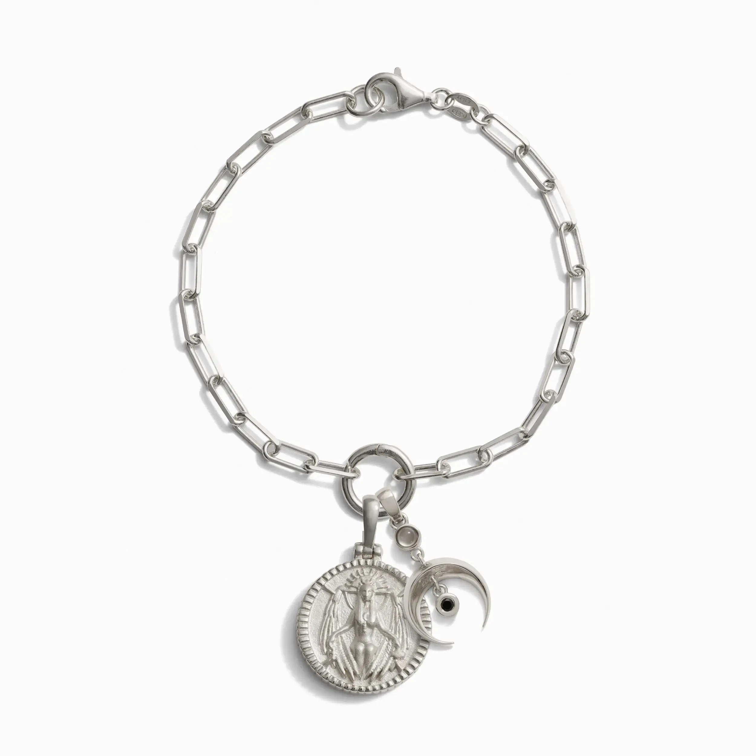 Inverted Moon Charm Bracelet sold by Awe Inspired product image thumbnail 5