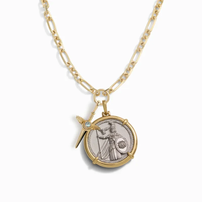 Athena's Dagger Charm Necklace sold by Awe Inspired
