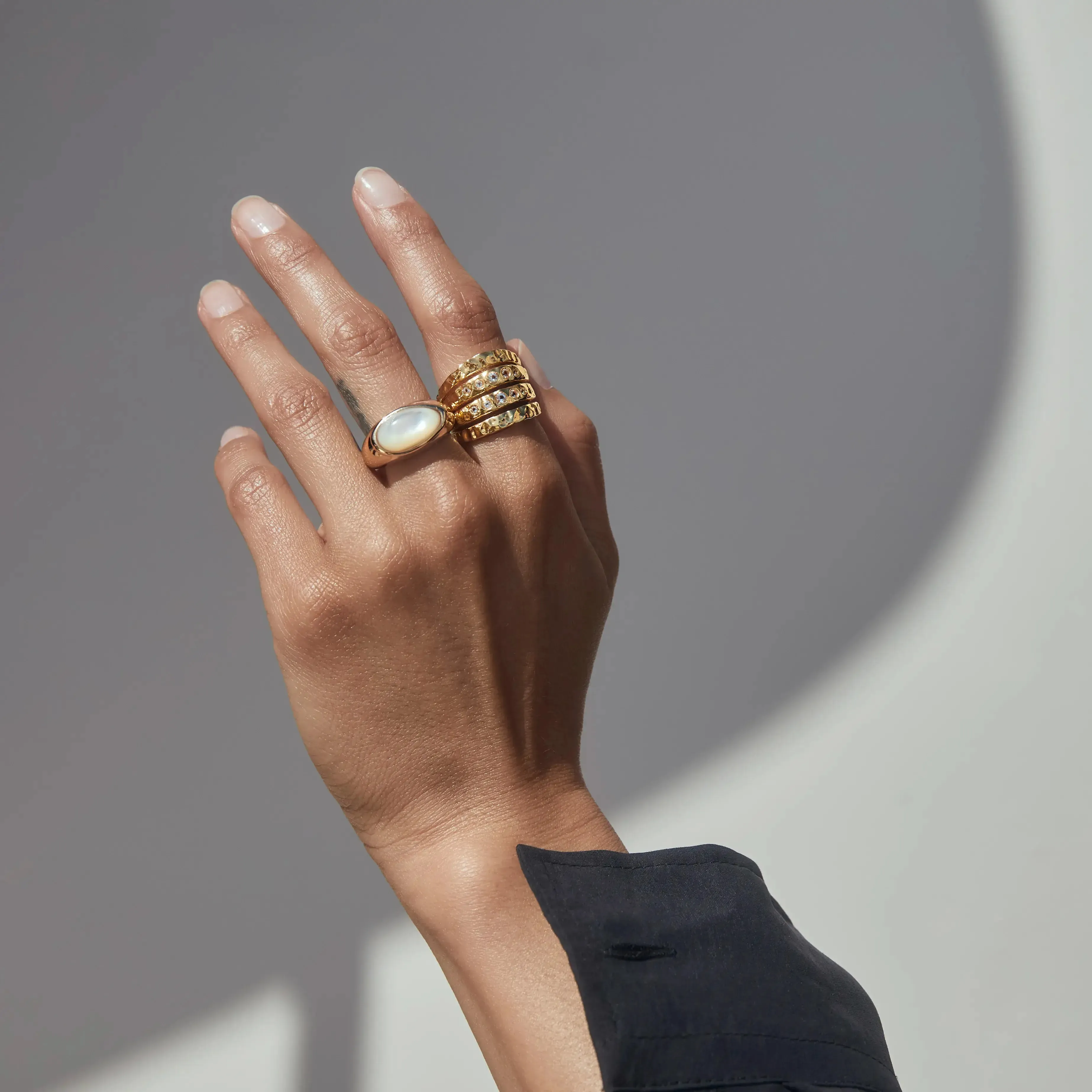 Mother of Pearl Signet Ring sold by Awe Inspired product image thumbnail 4