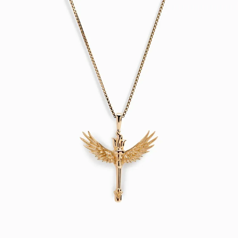 Winged Torch Necklace sold by Awe Inspired