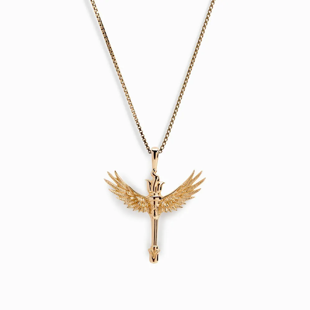 Winged Torch Necklace sold by Awe Inspired