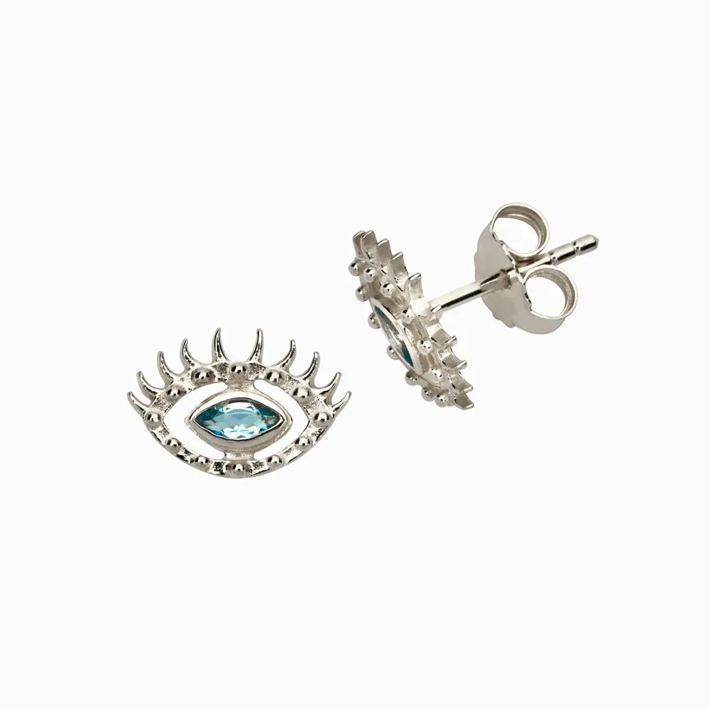 Evil Eye Stud Earring sold by Awe Inspired product image thumbnail 3