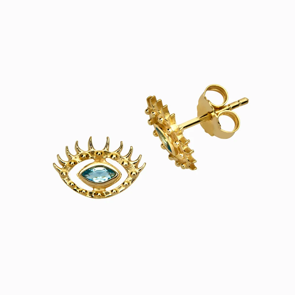 Evil Eye Stud Earring sold by Awe Inspired product image thumbnail 5
