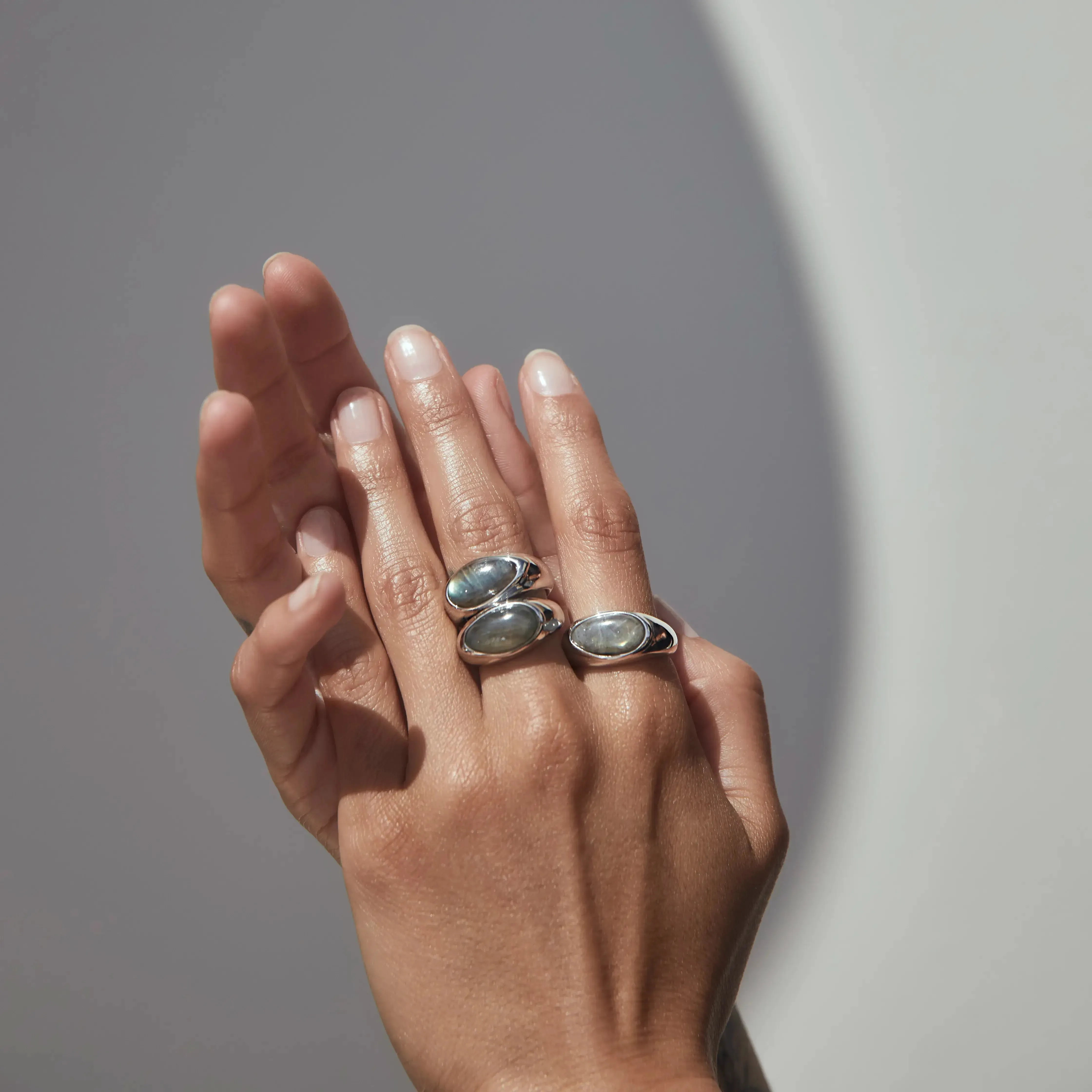 Labradorite Signet Ring sold by Awe Inspired product image thumbnail 2