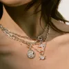 Mini Triple Moon Necklace sold by Awe Inspired
