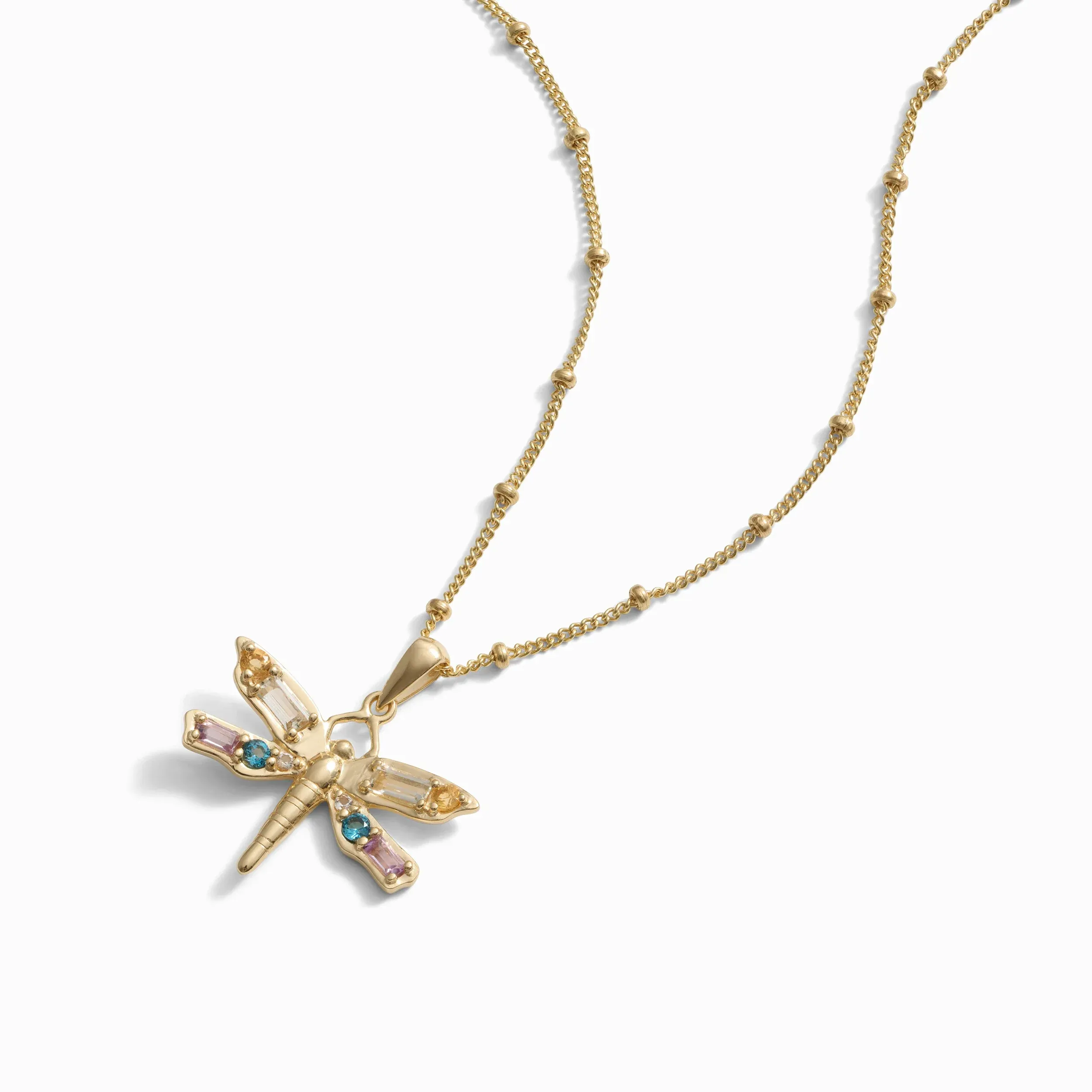 Lucky Dragonfly Necklace sold by Awe Inspired product image thumbnail 5