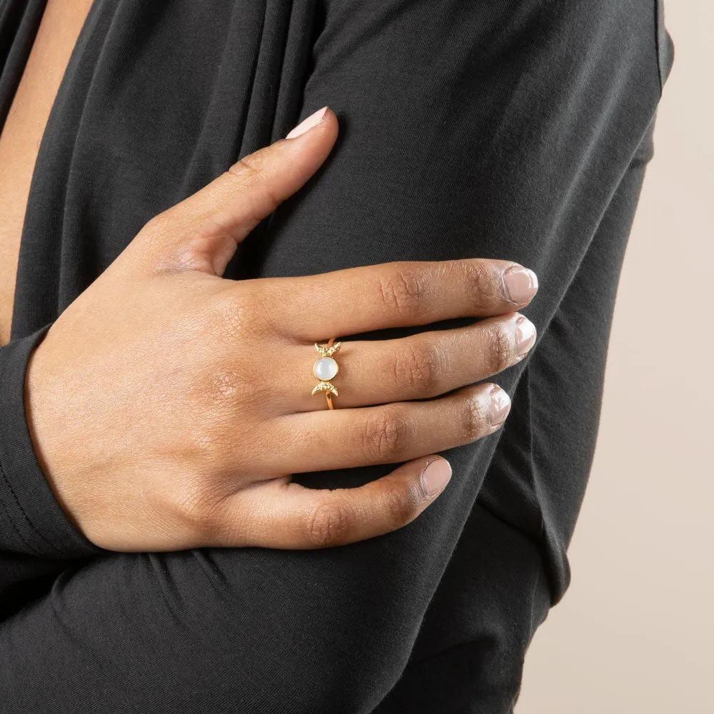 Mini Triple Moon Ring sold by Awe Inspired product image thumbnail 3