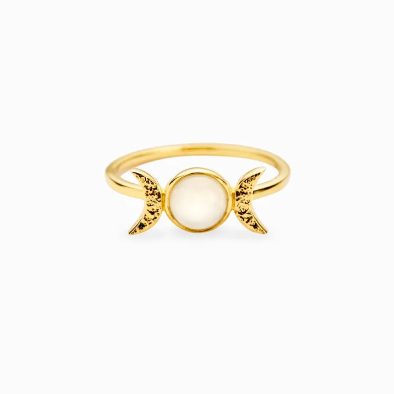 Mini Triple Moon Ring sold by Awe Inspired