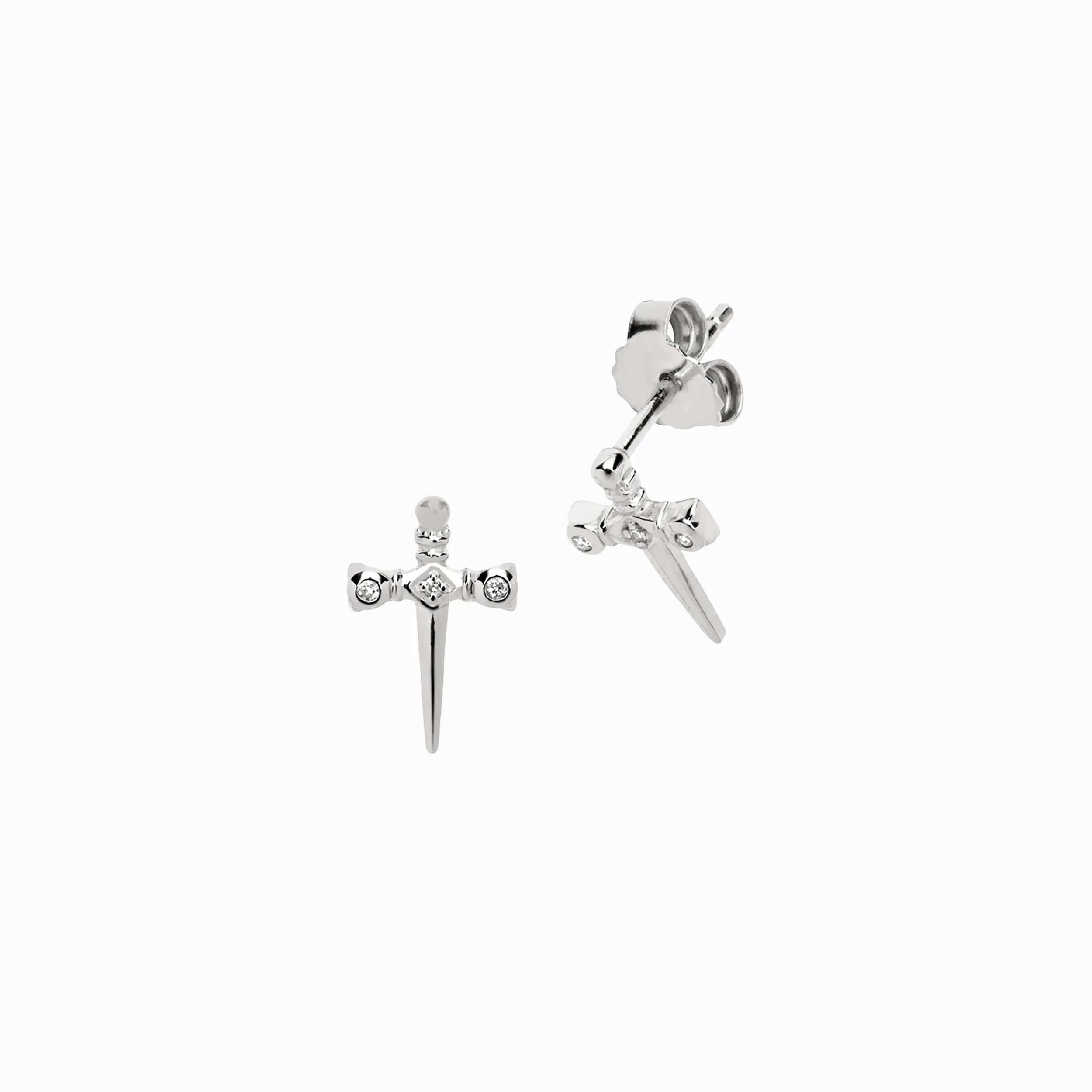 Diamond Sword Stud Earring sold by Awe Inspired product image thumbnail 4