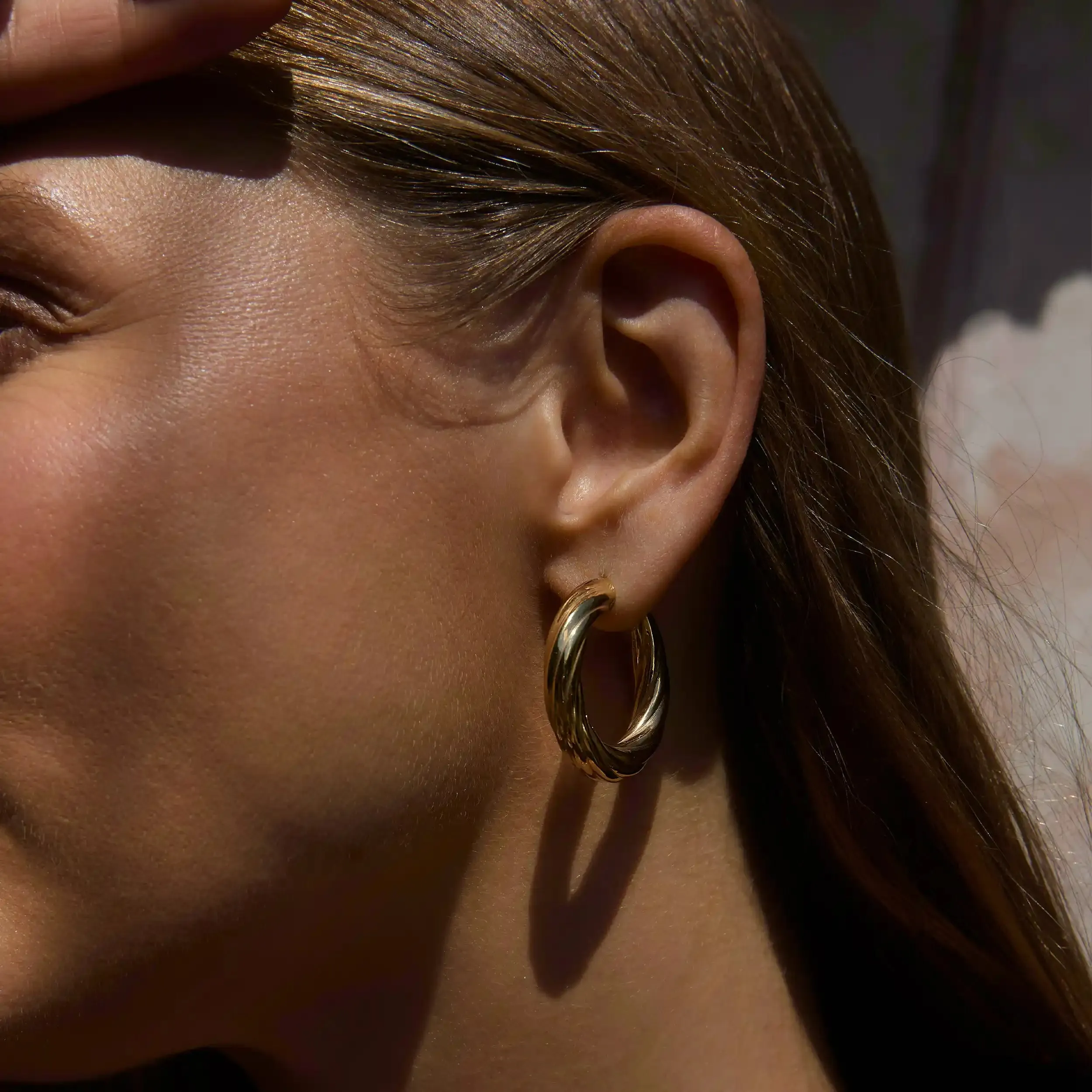 32MM Twisted Hoops sold by Awe Inspired product image thumbnail 2