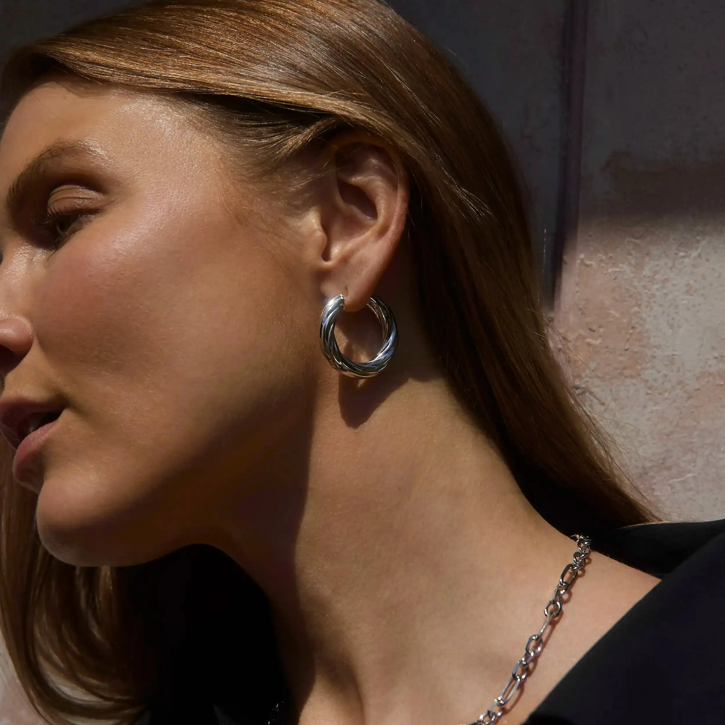 32MM Twisted Hoops sold by Awe Inspired product image thumbnail 4