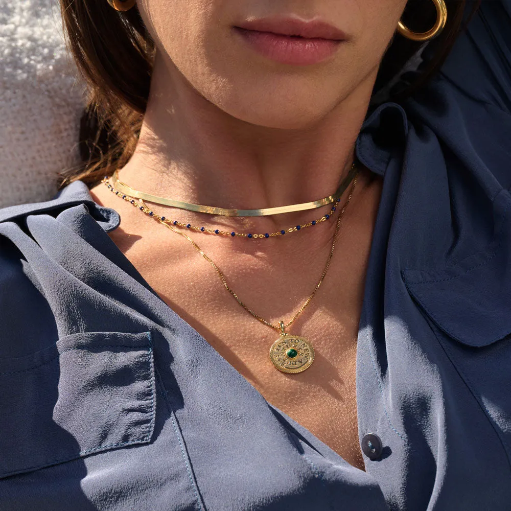 Say Yes to New Adventures Affirmation Necklace sold by Awe Inspired product image thumbnail 4