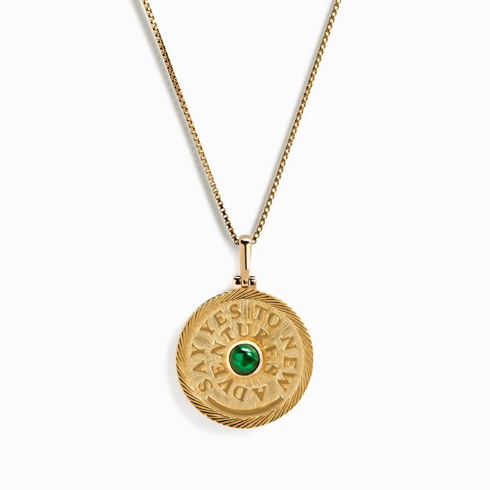 Say Yes to New Adventures Affirmation Necklace sold by Awe Inspired