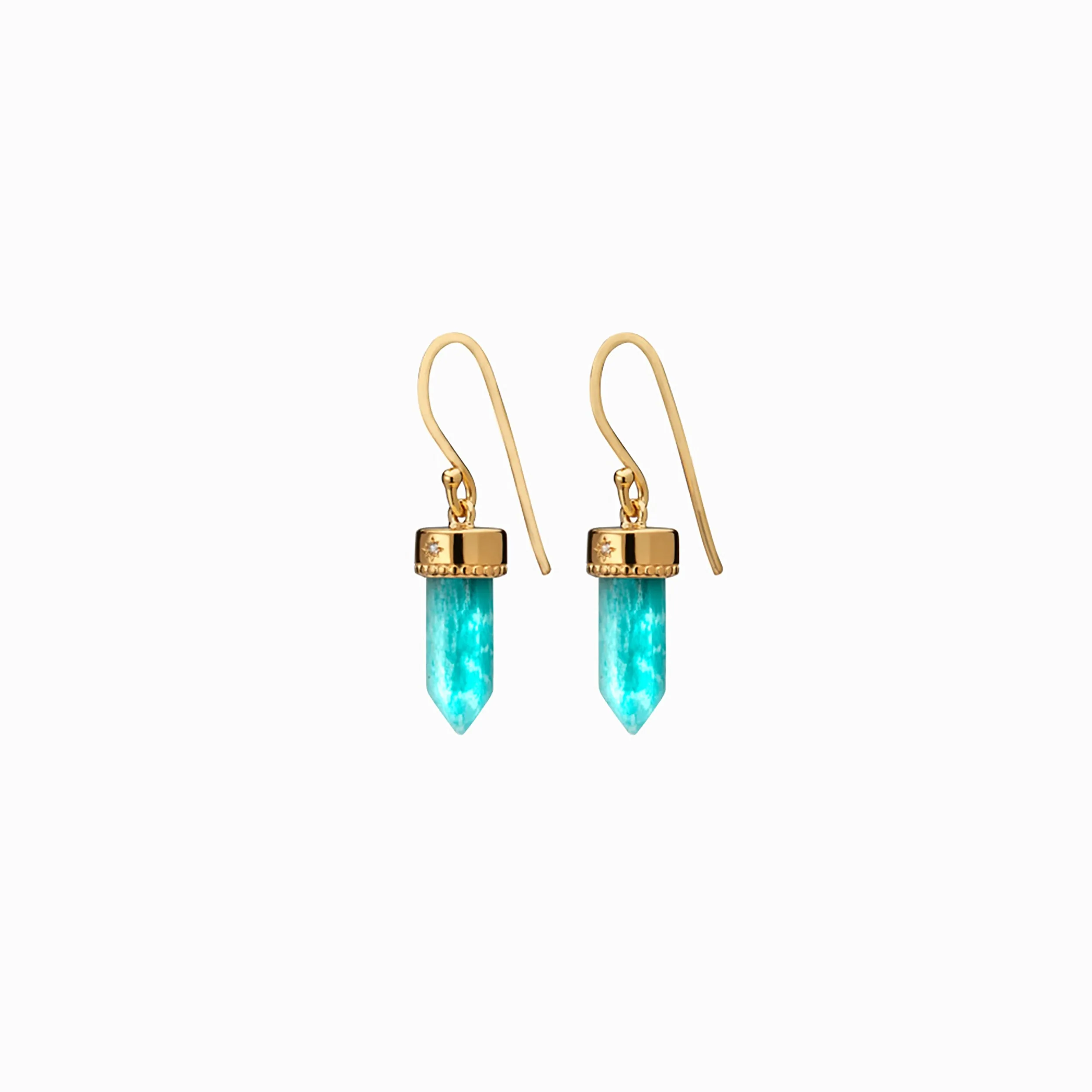 Ocean Blue Amazonite Earrings sold by Awe Inspired