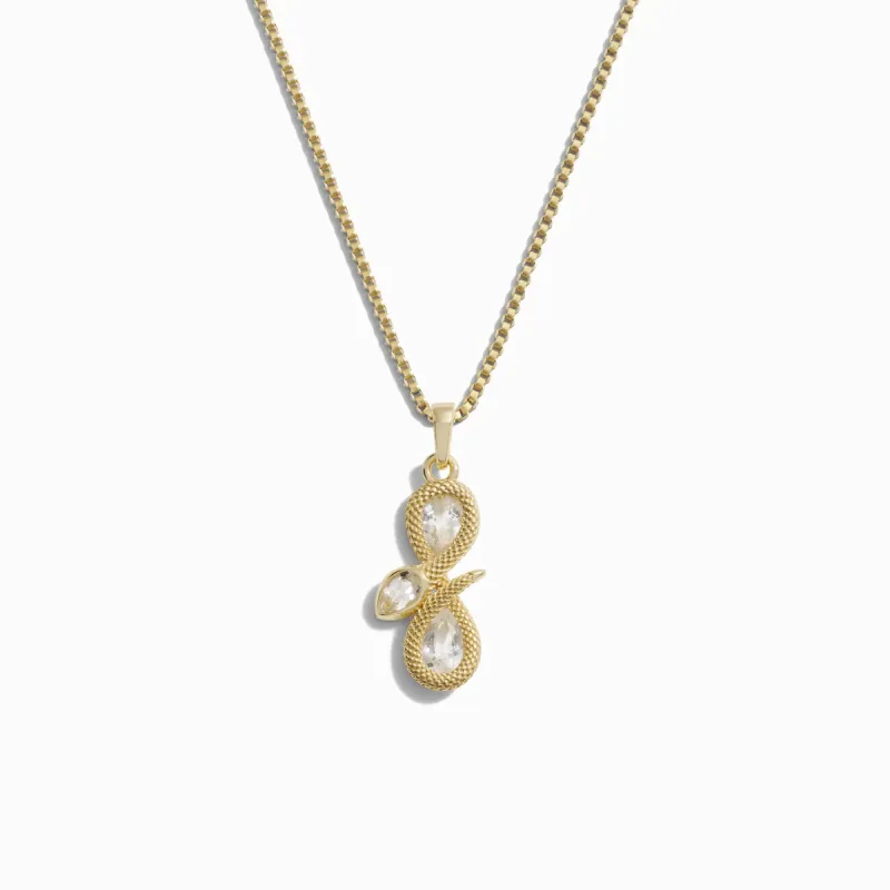 Infinity Snake Necklace made by Awe Inspired