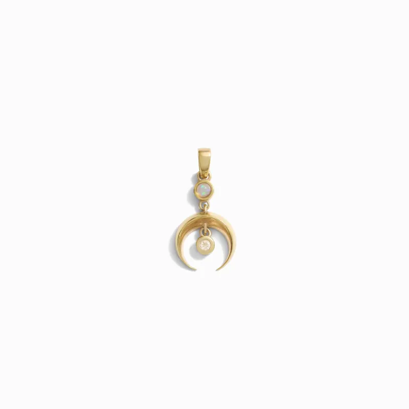 Crescent Spike Opal Amulet sold by Awe Inspired