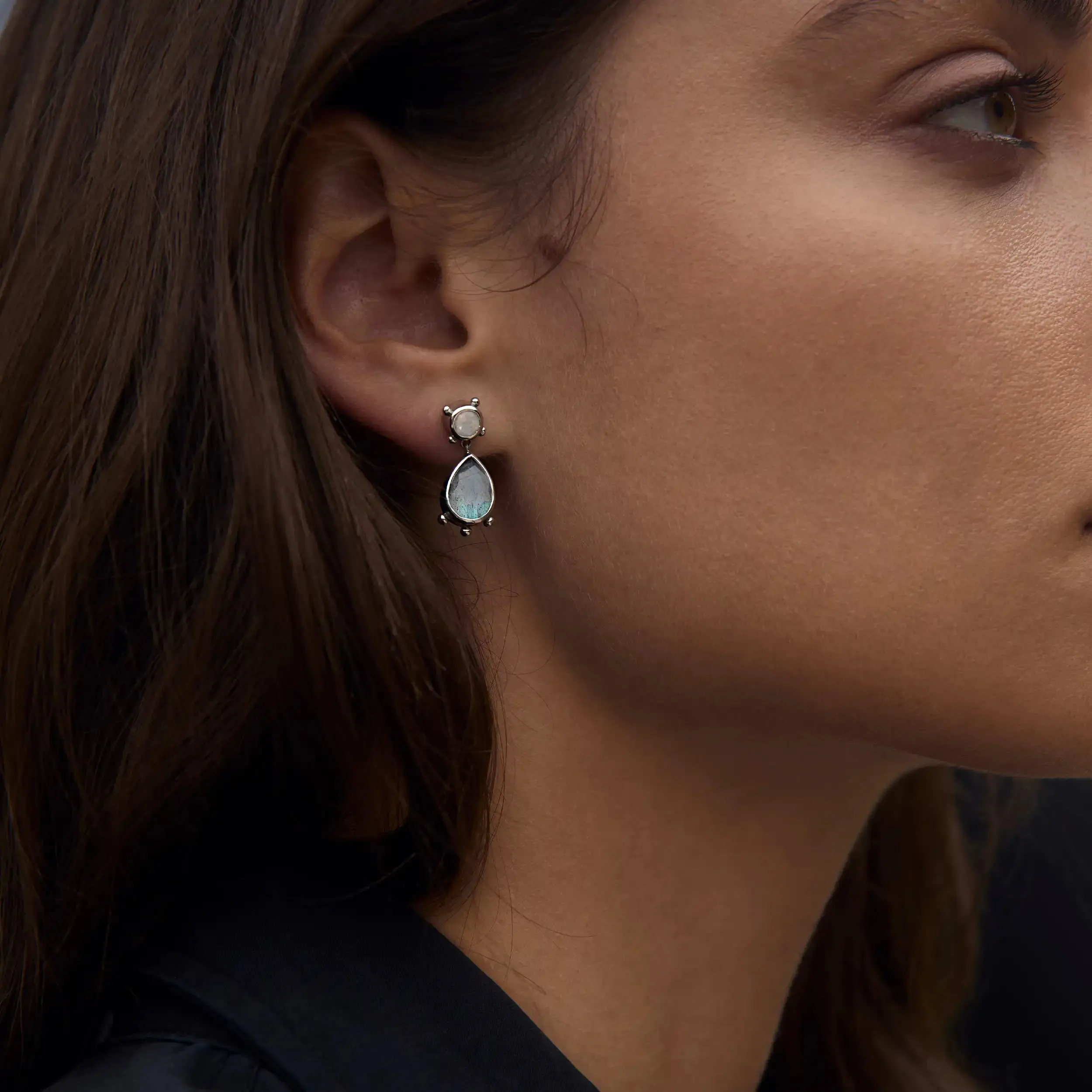 Gemstone Talisman Studs sold by Awe Inspired product image thumbnail 2