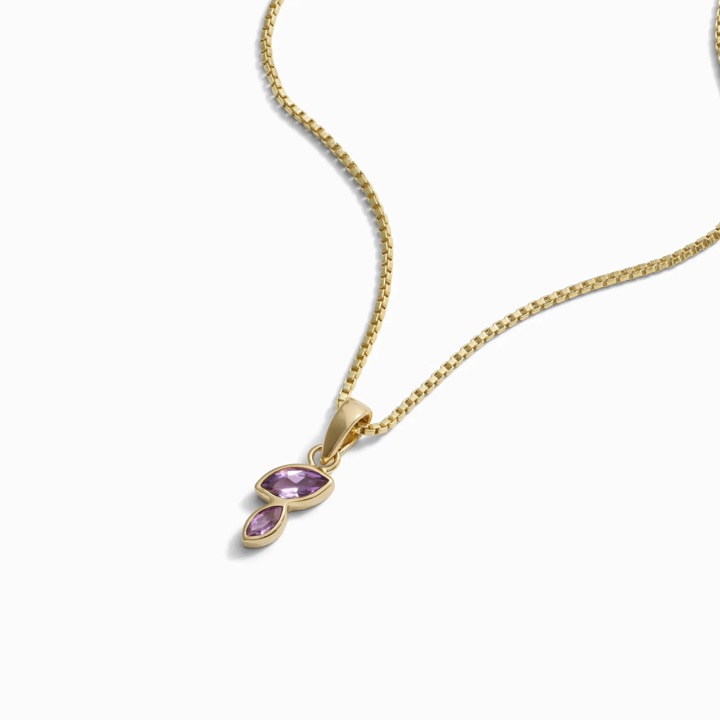 Double Marquise Amethyst Amulet sold by Awe Inspired product image thumbnail 5