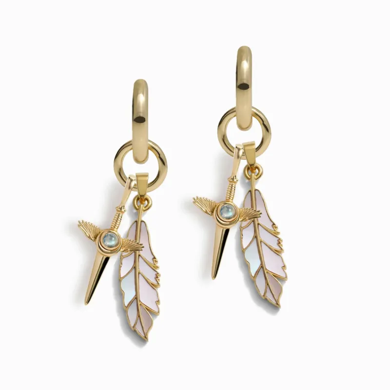 Knowledge Is Power Charm Earrings sold by Awe Inspired
