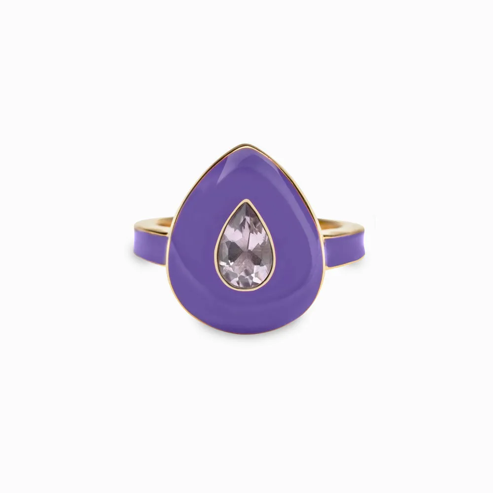 Violet Amethyst Aura Ring sold by Awe Inspired product image thumbnail 3