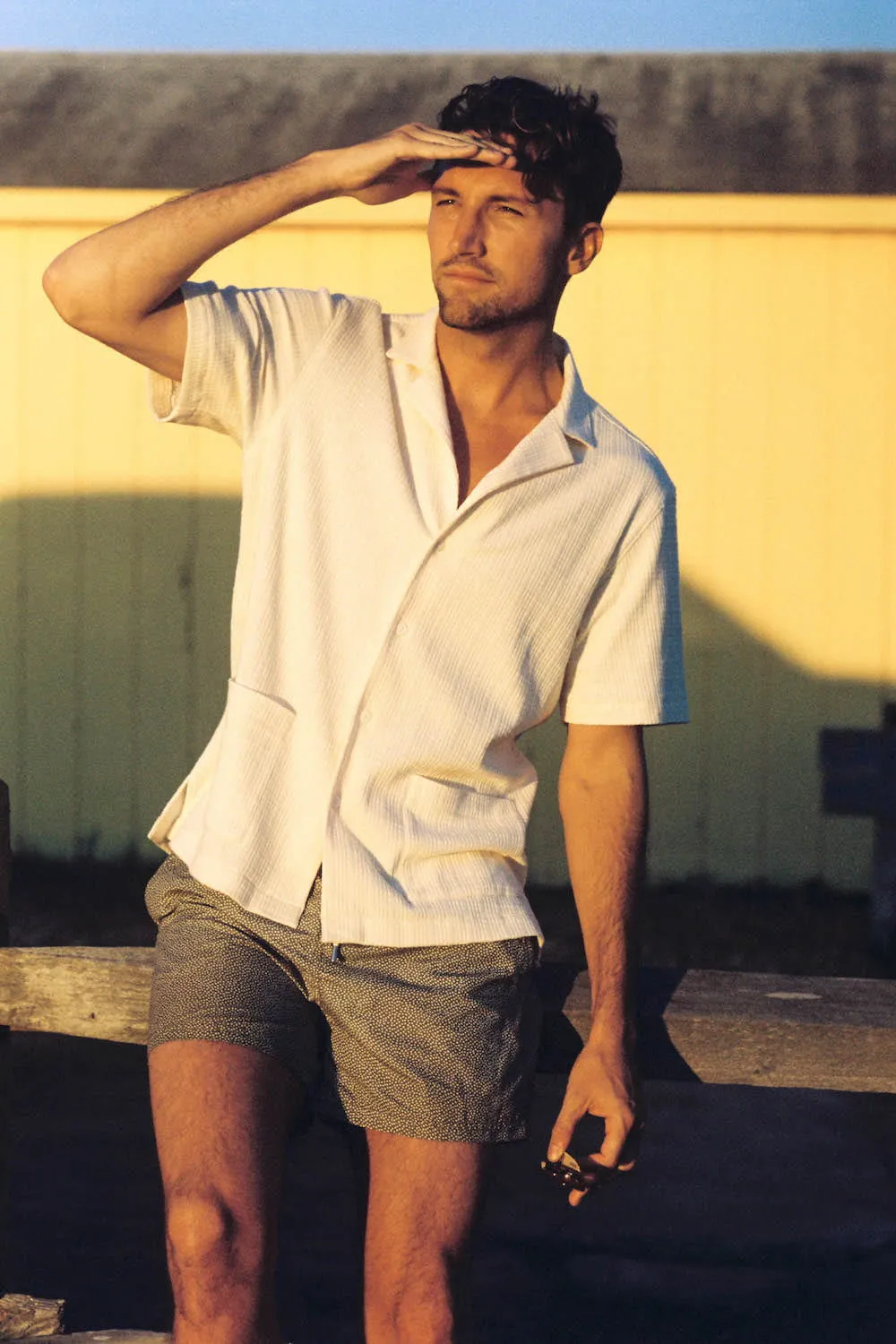 Logan Knit Camp Shirt sold by Daise