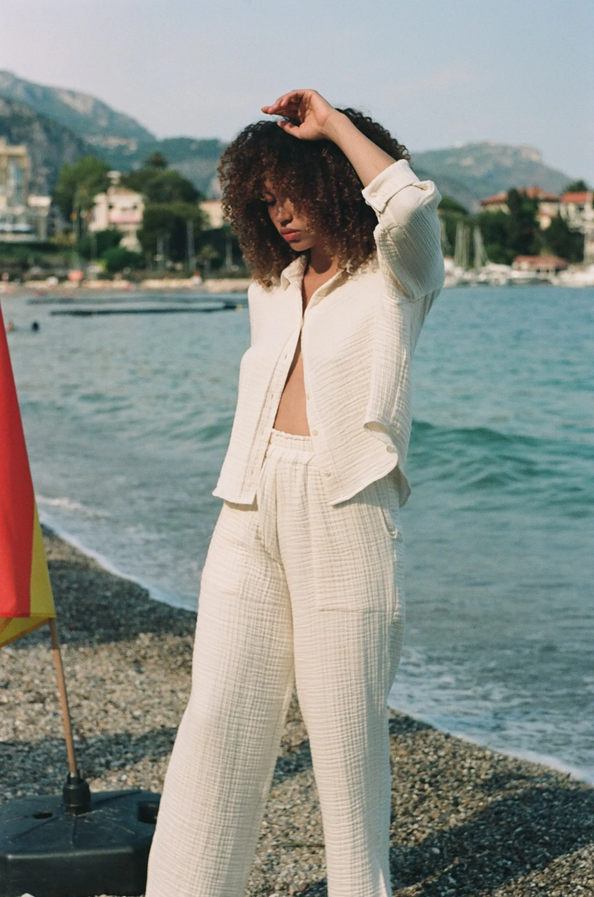 Cropped Pru Button Down sold by Daise product image thumbnail 4