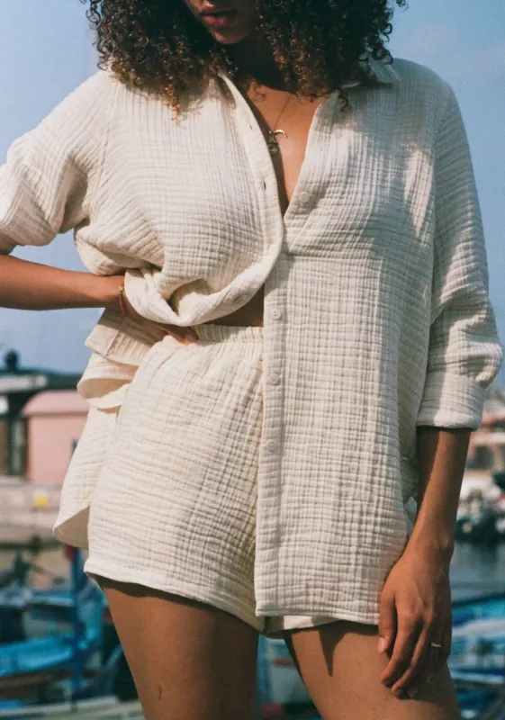Pru Oversized Button Down sold by Daise