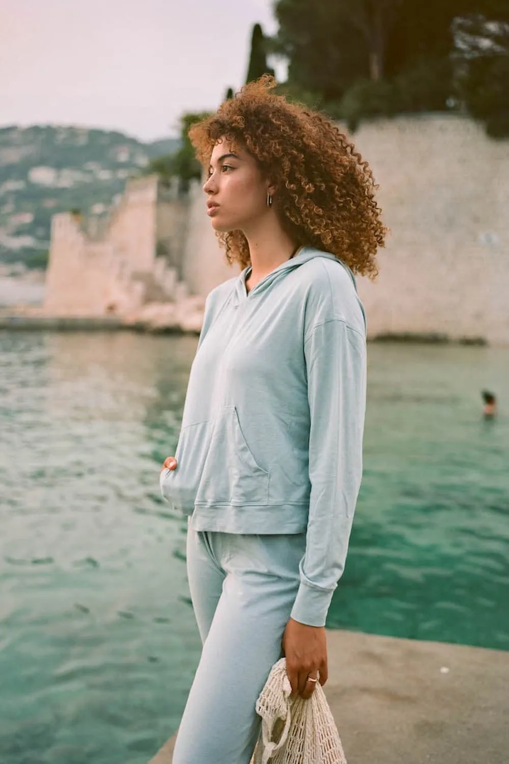 Cropped Sun Hoodie sold by Daise product image thumbnail 5