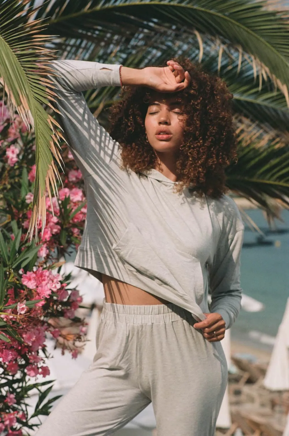 Cropped Sun Hoodie sold by Daise product image thumbnail 2