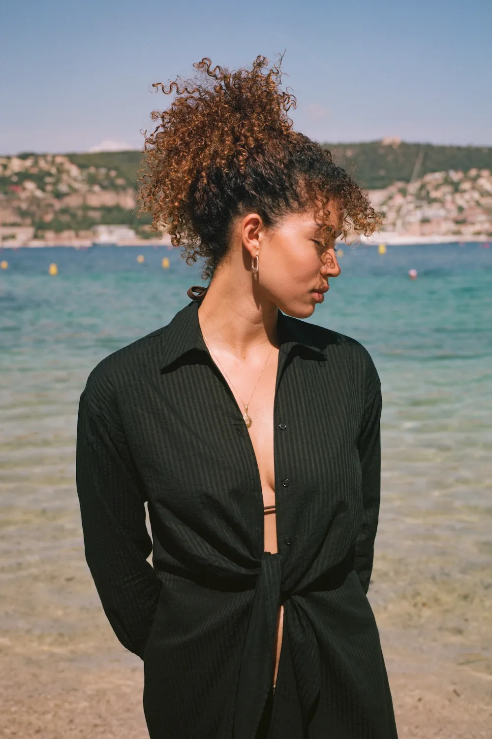 Leo Tie Cover Up - Black sold by Daise product image thumbnail 3