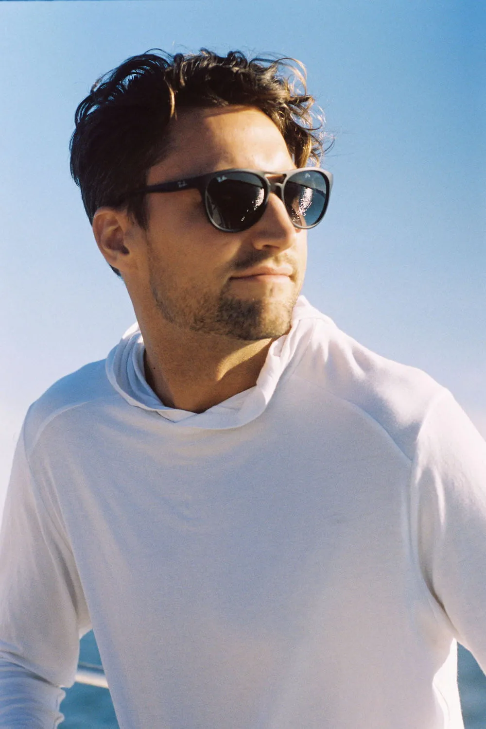 Coop Sun Hoodie - White sold by Daise