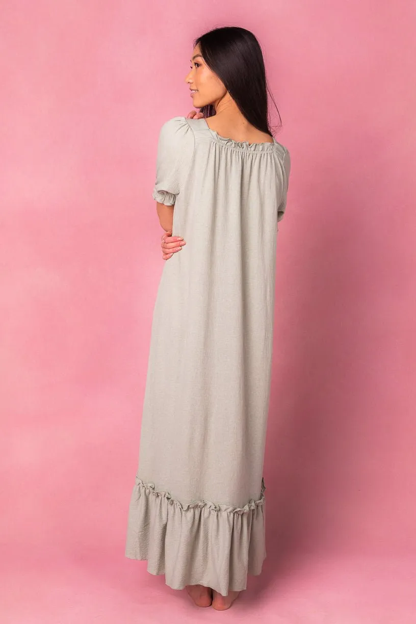 Petra Short Sleeve Dress in Green - FINAL SALE sold by Ivy City Co product image thumbnail 4