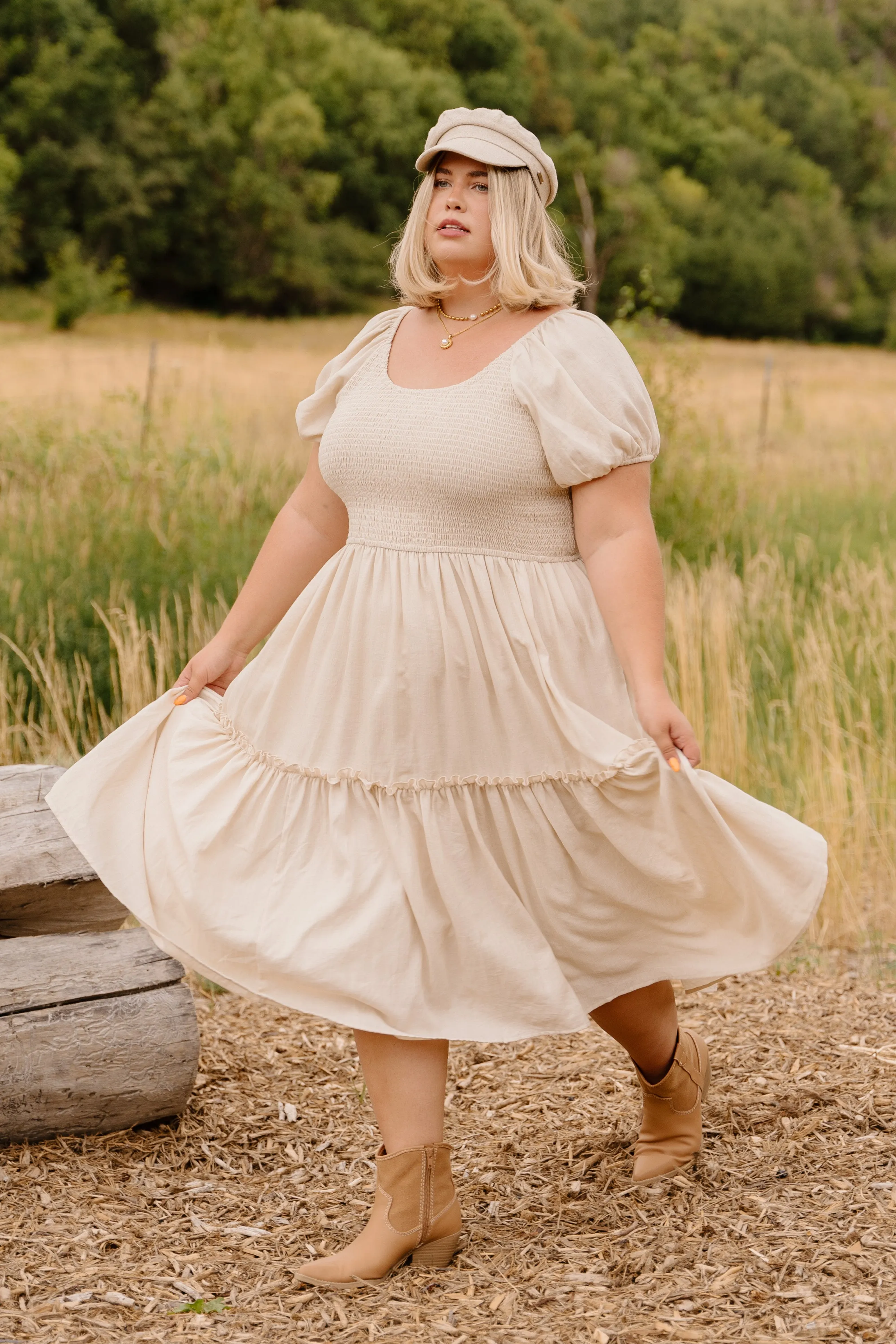 Sienna Dress in Cream - FINAL SALE sold by Ivy City Co product image thumbnail 4