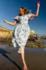 Odette Dress in Blue Floral sold by Ivy City Co