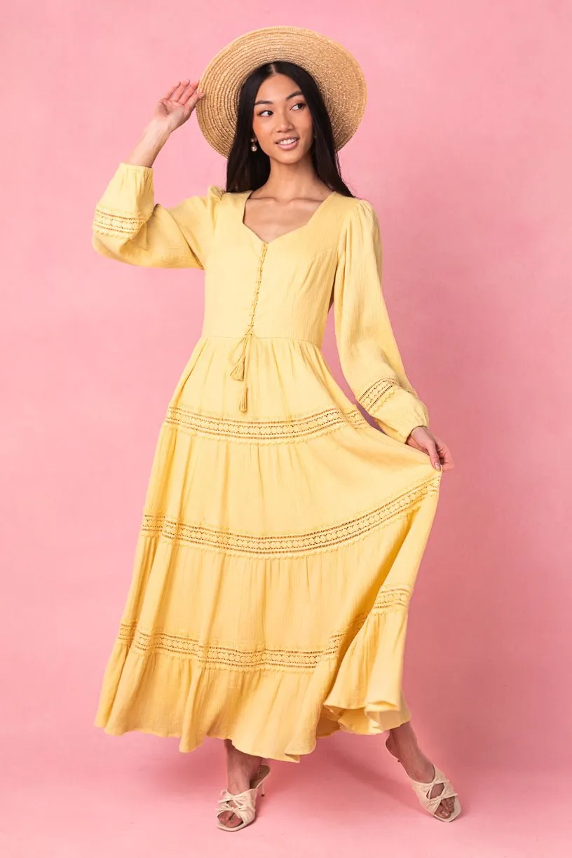 Joella Dress in Yellow - FINAL SALE sold by Ivy City Co