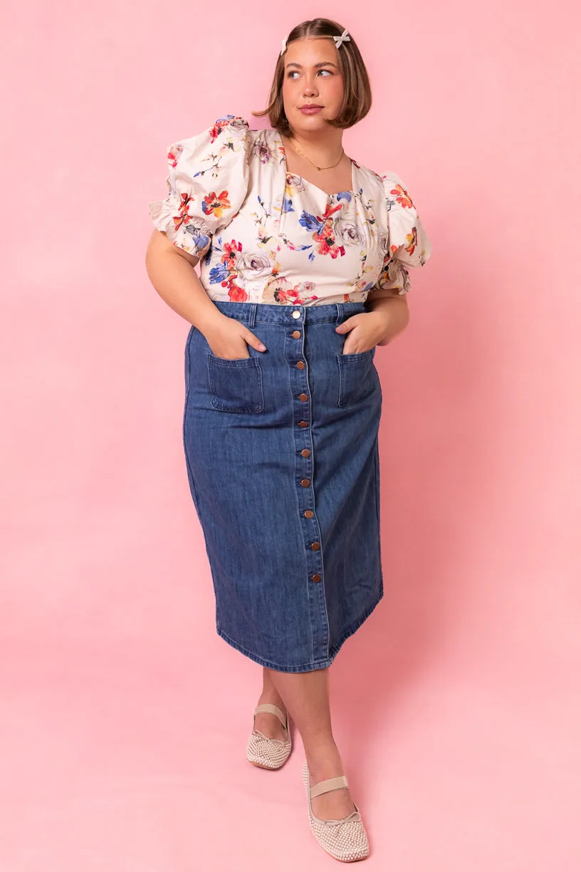 Coco Top in Cream Floral - FINAL SALE sold by Ivy City Co product image thumbnail 4