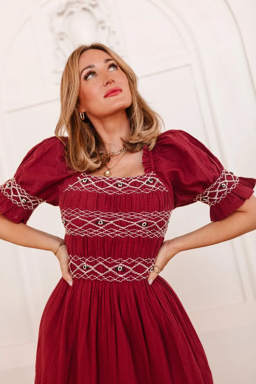Liesl Midi Dress in Red - FINAL SALE sold by Ivy City Co product image thumbnail 4