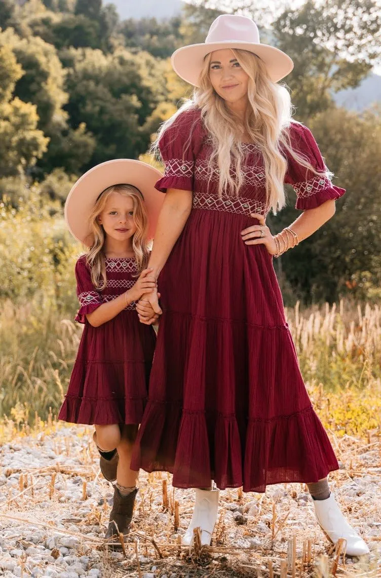 Liesl Midi Dress in Red - FINAL SALE sold by Ivy City Co