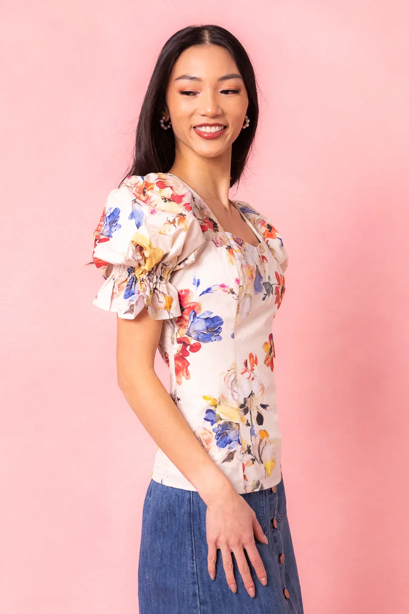 Coco Top in Cream Floral - FINAL SALE sold by Ivy City Co product image thumbnail 5