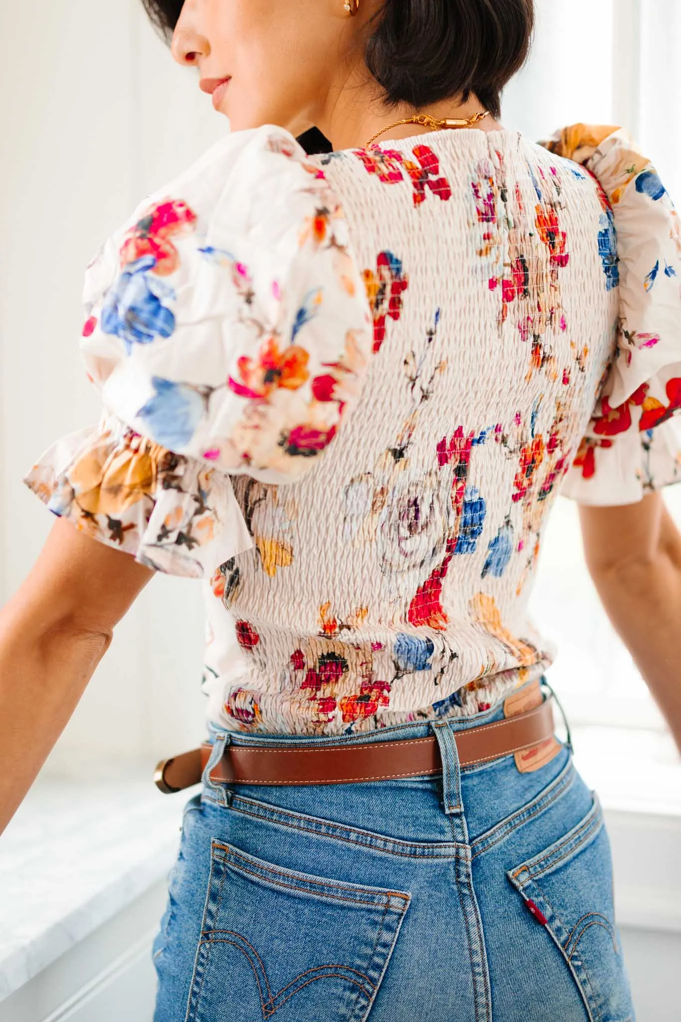 Coco Top in Cream Floral - FINAL SALE sold by Ivy City Co product image thumbnail 2