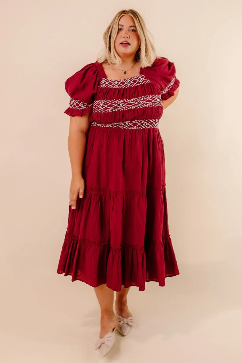 Liesl Midi Dress in Red - FINAL SALE sold by Ivy City Co product image thumbnail 3